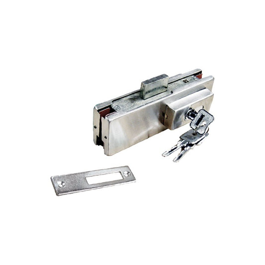 Chapa para puerta de vidrio cromo satin 1009 Herralum