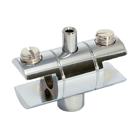 Soporte doble intermedio para repisa de cristal 1076 Herralum