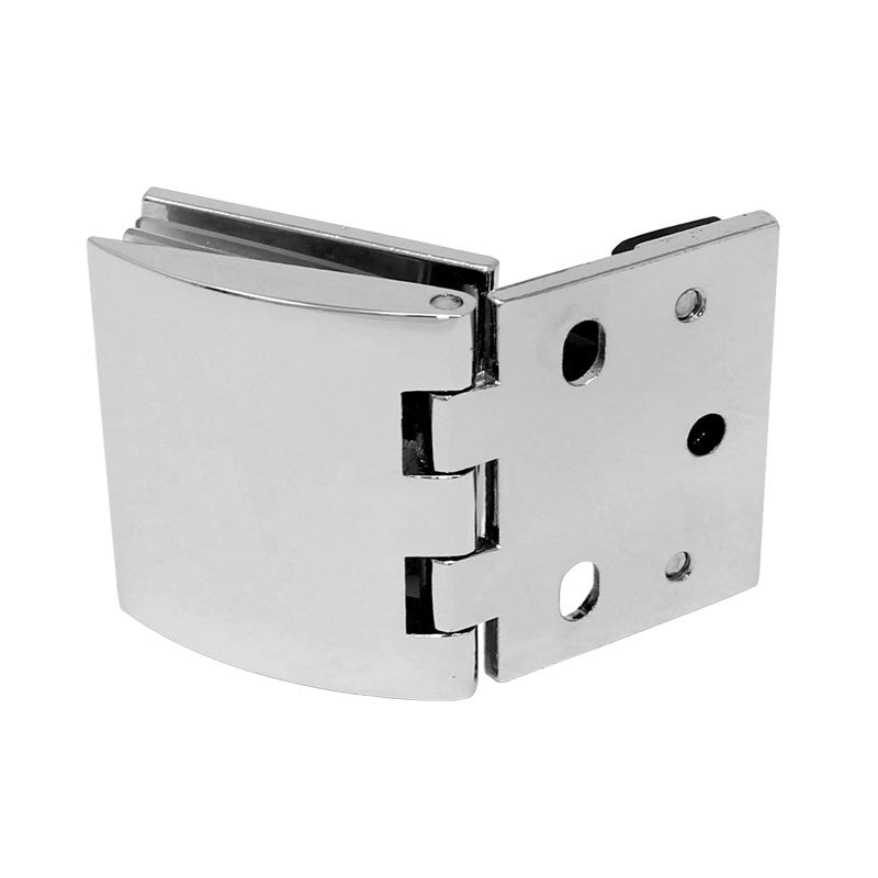 Bisagra para puerta abatible de cristal de 6mm cromo BRK1121 Bruken