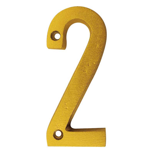 Numero decorativo 8 cm "2" Dorado