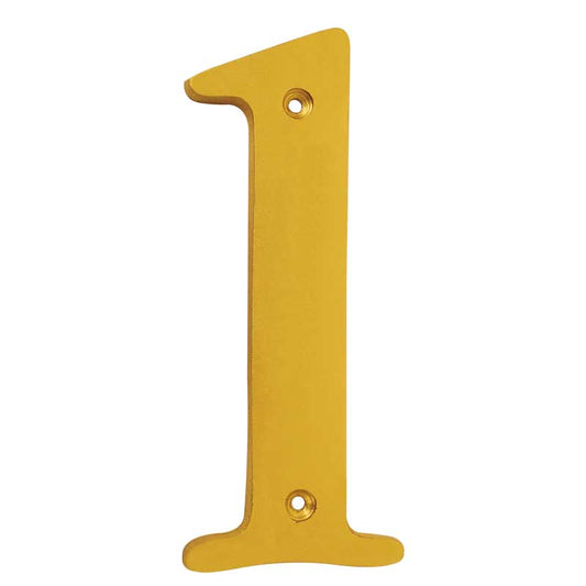 Numero decorativo 12 cm "1" Dorado