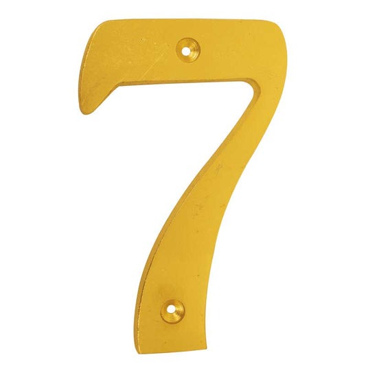 Numero decorativo 12 cm "7" Dorado