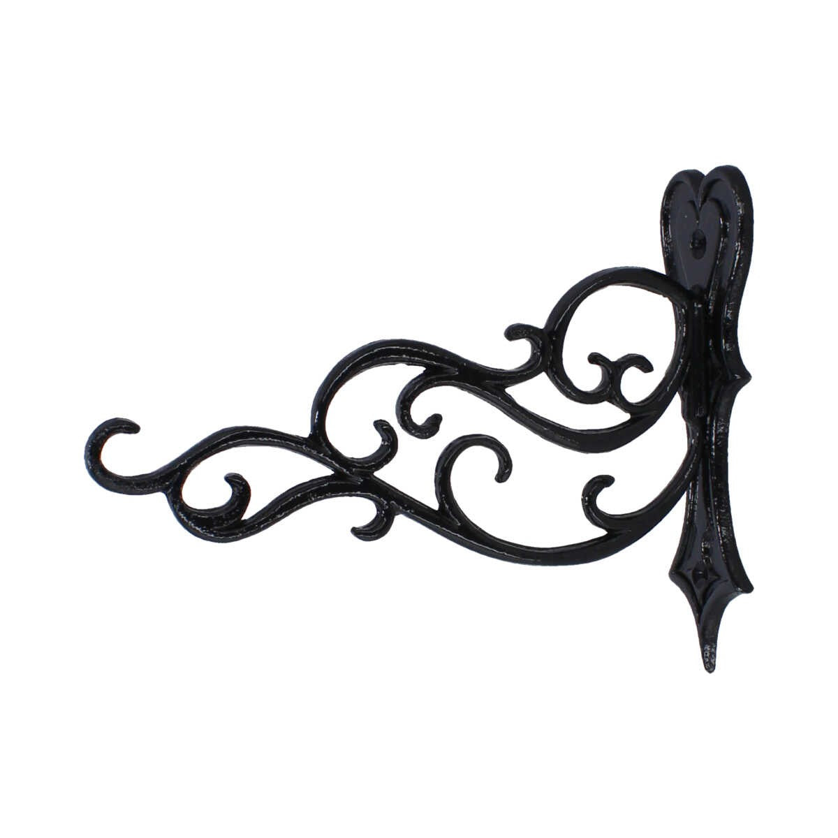 Ménsula decorativa para masetas 27 cm aluminio negro