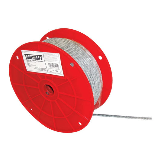 Cable de acero con forro 1/8" x 75 metros