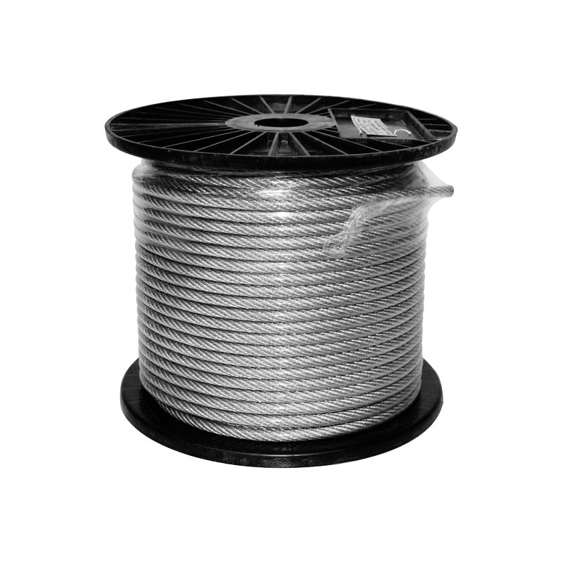 Cable de acero con forro 3/16" x 76 metros