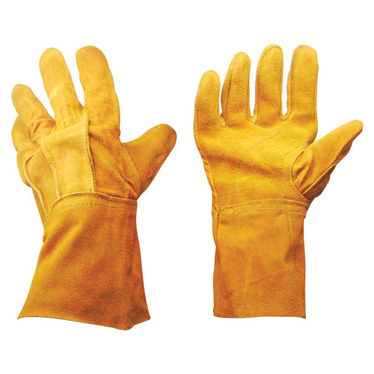 Guantes de carnaza largos