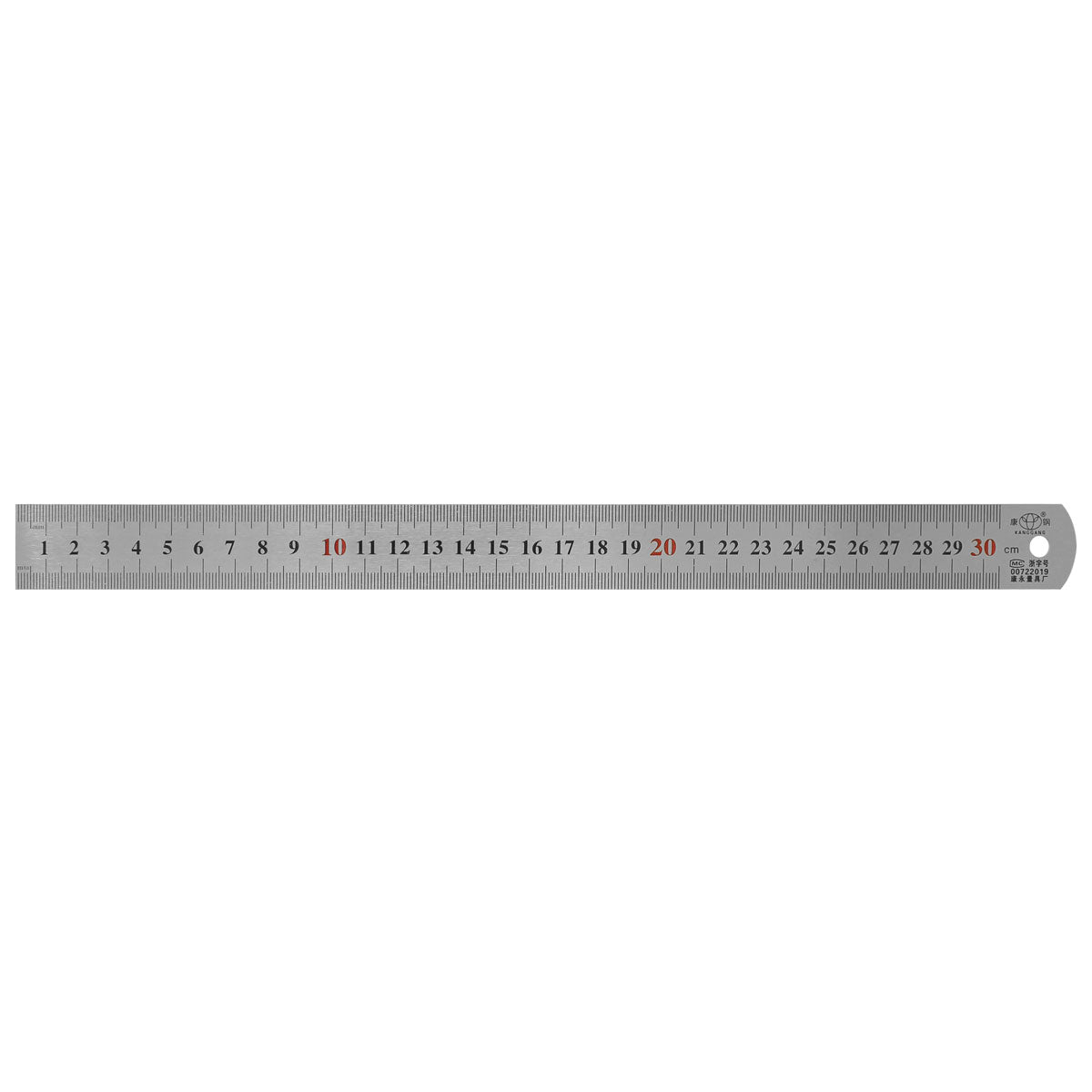 Regla de acero inoxidable 12" semi rígida