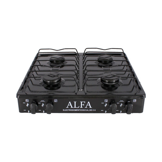 Parrilla de gas de 4 quemadores Negra 311 ALFA