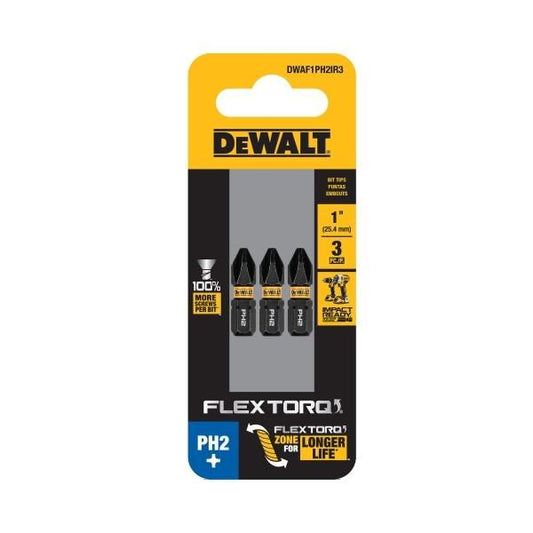 Juego de Puntas Phillips 3pzs DWAF1PH2IR3 DeWalt