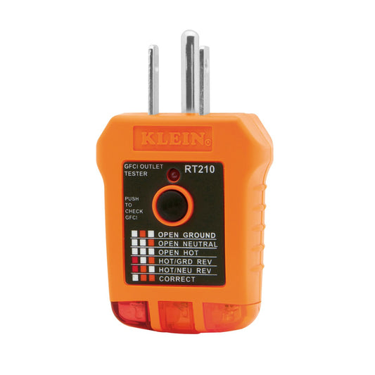 Probador de tomacorrientes GFCI RT210 Klein Tools