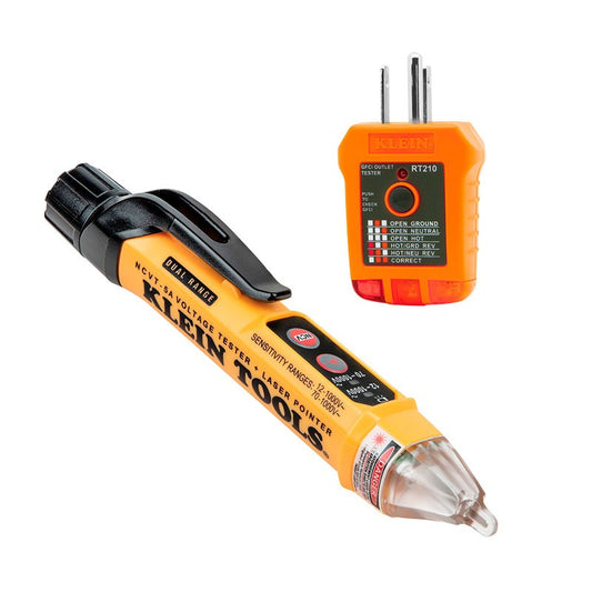 Kit de probador eléctrico y probador de receptáculo NCVT5KIT Klein Tools