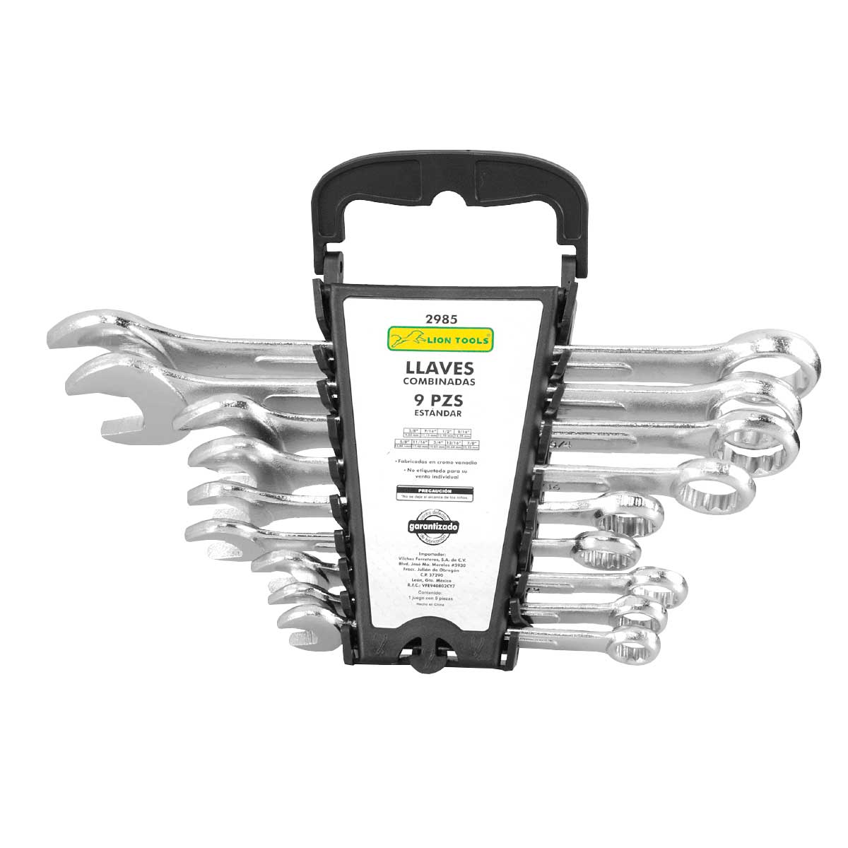 Llaves combinadas 9 piezas 2985 Lion Tools