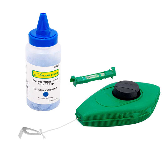 Tiralineas con polvo 30 m 8056 Lion Tools