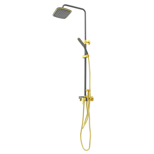 Regadera monomando negra / oro HT-90061 Hand Showers