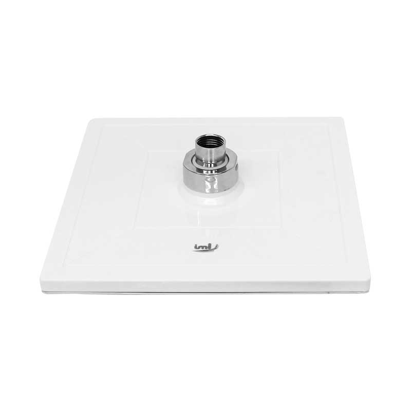 Regadera cuadrada blanca 8" P-RMOZ20CR IML