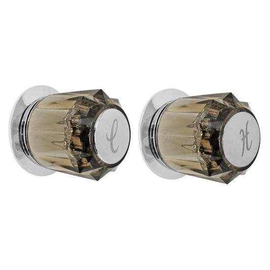 Juego de manerales de acrílico para regadera Humo FS-70077-N Feniex