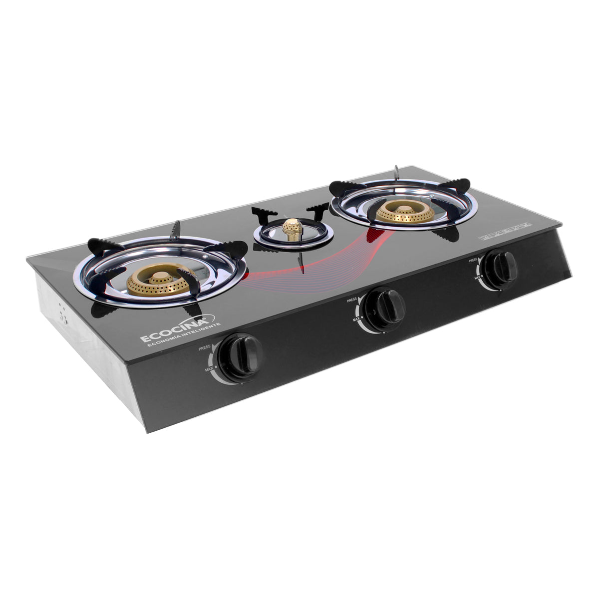 Estufa de vidrio templado con chispero QH-A3V Ecocina