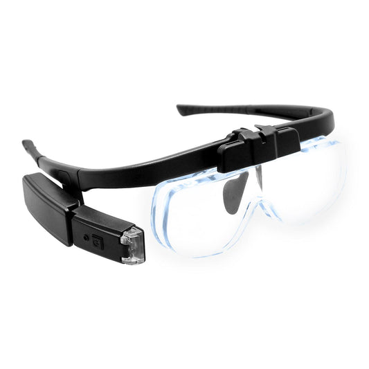 Lupa tipo gafas con 6 combinaciones de aumento MO-015 Verden