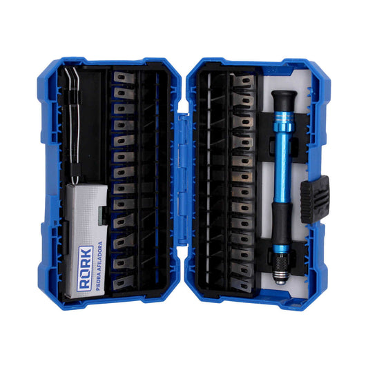Kit de navajas tipo Exacto 29 piezas MRK-003 RORK