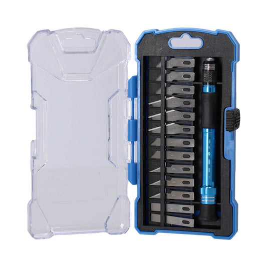 Kit de navajas tipo Exacto 14 piezas MRK-013 RORK