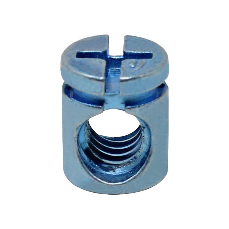Tuerca conector de barril de cruz 1/4 21KB12 Organización MZ