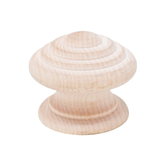Jaladera botón concéntrico de madera maple grande B30222 Organización MZ