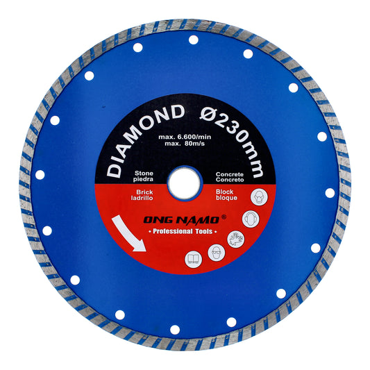 Disco de diamante liso 9" ONG NAMO