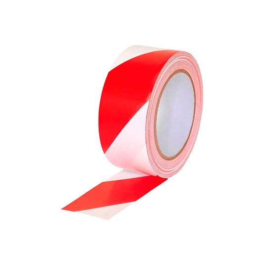 Cinta delimitadora blanco/rojo 4" x 250 metros