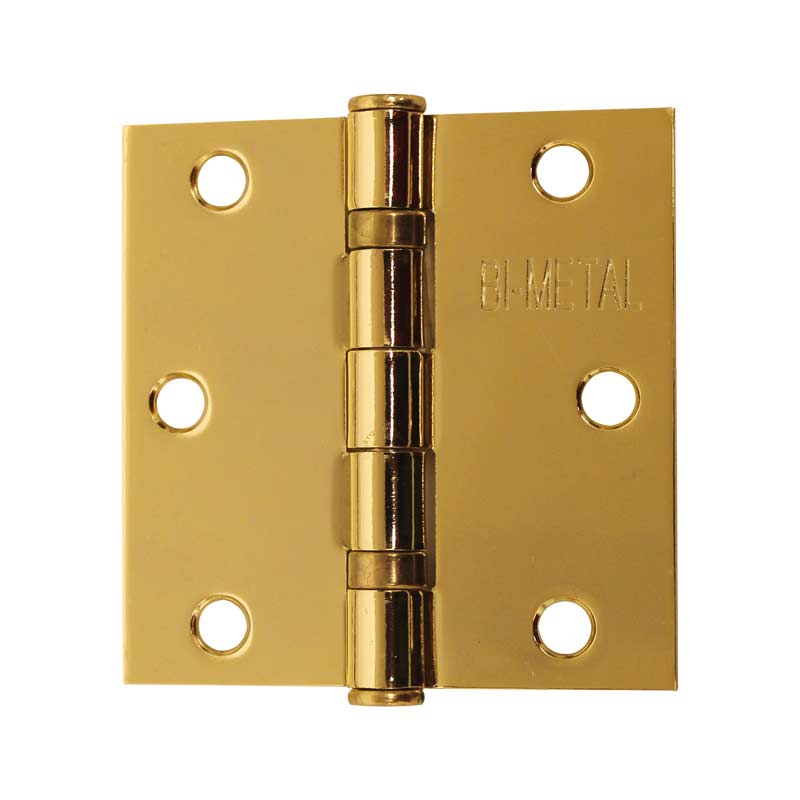 Bisagra arquitectónica con balero 3" latón brillante Bimetal