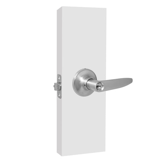 Cerradura de manija para recámara recta Cromo mate PF0062 Top Forge