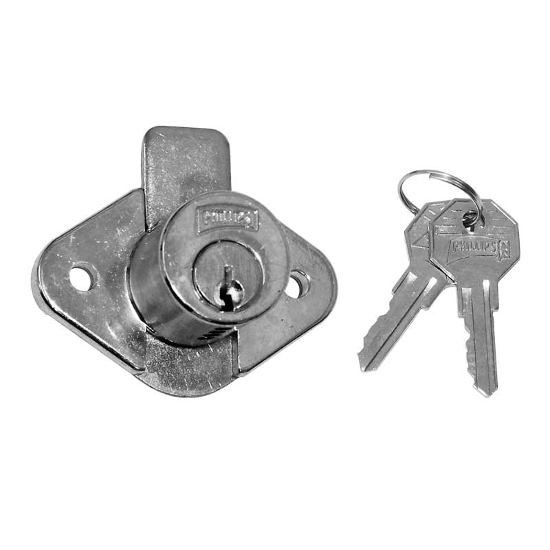 Cerradura para mueble cromo 21 Phillips