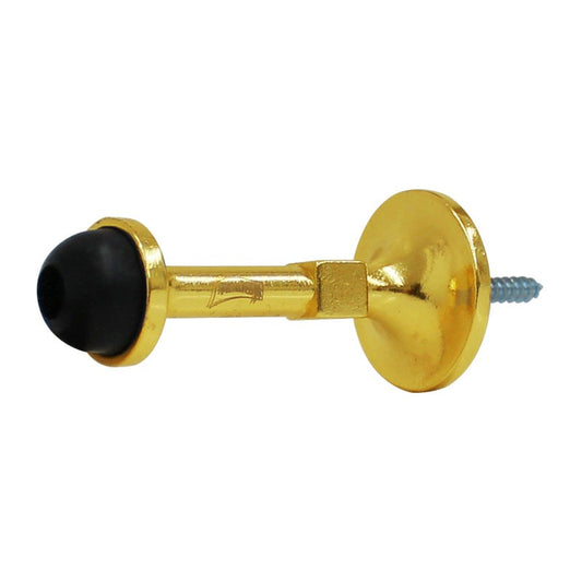 Tope recto para o puerta pared latón brillante 57 Phillips