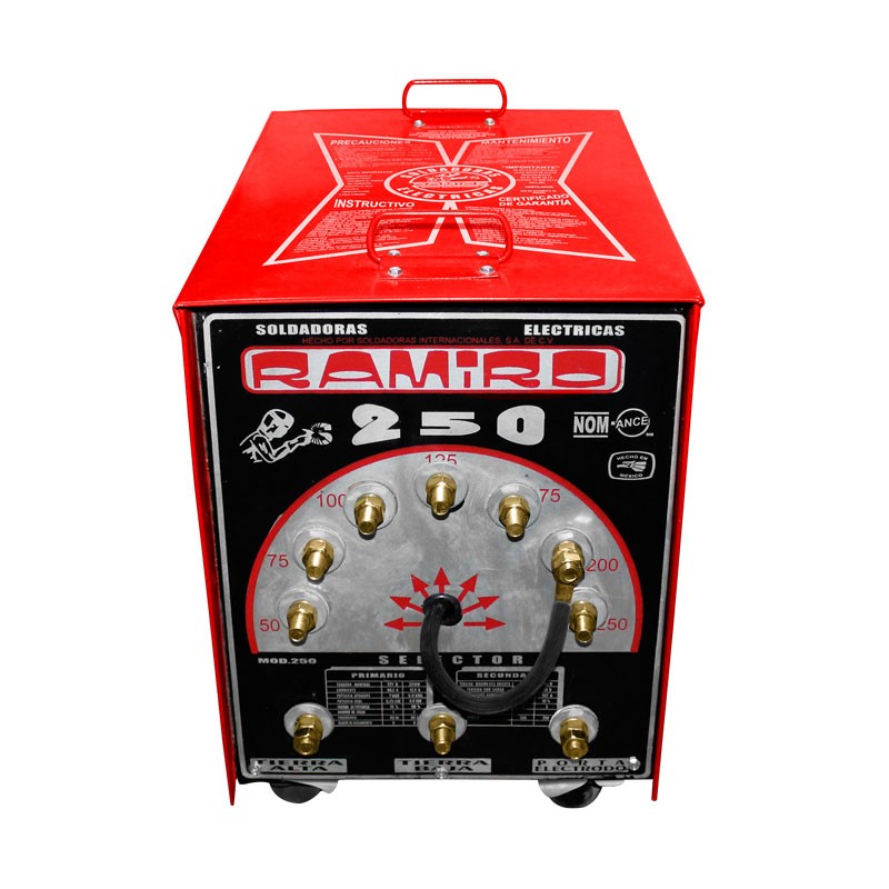 Planta para soldar 250 Amps roja Ramiro