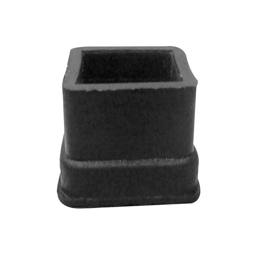 Regatón de hule cuadrado de 1-1/4"