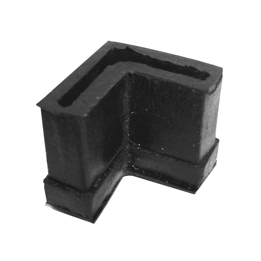 Regatón ángulo de hule de 1"