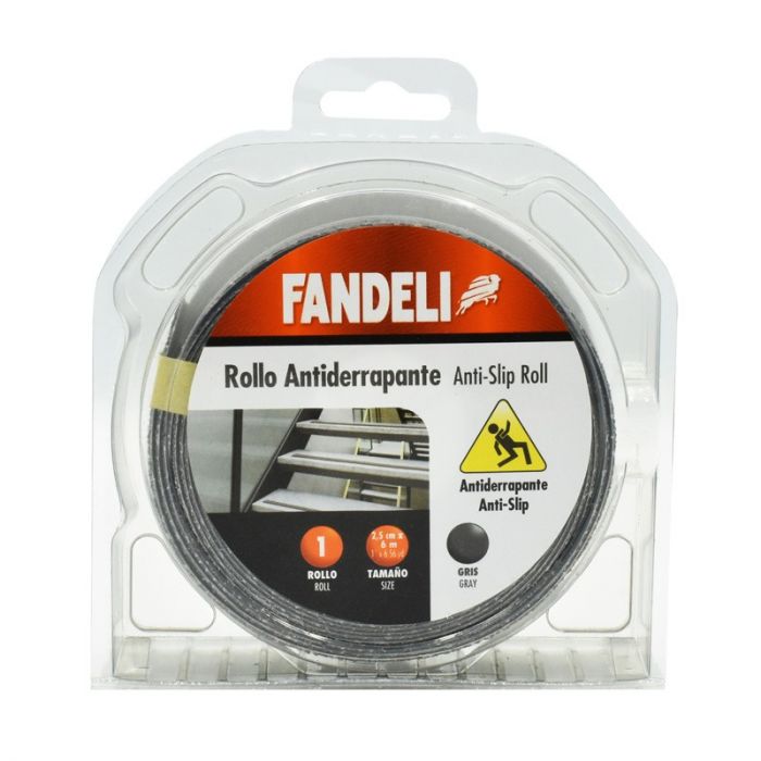 Rollo Antiderrapante Gris 1"X6M W-98 72270 Fandeli