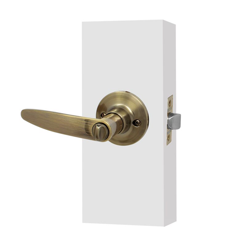 Cerradura para baño latón antiguo CDM Contempo Austral