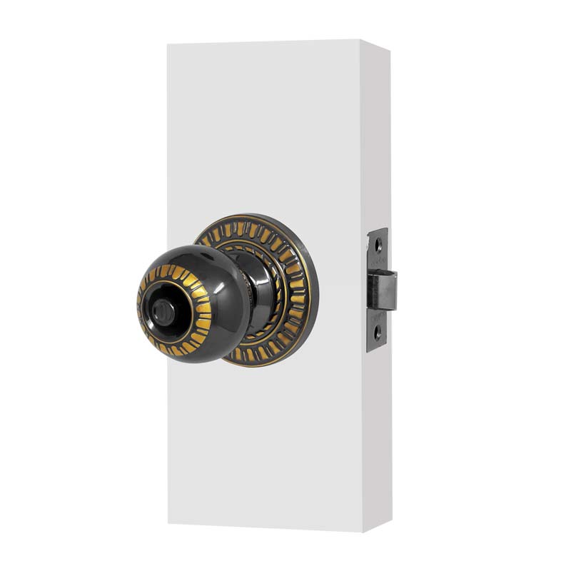 Cerradura para baño niquel negro Marijo 9650 Ashico