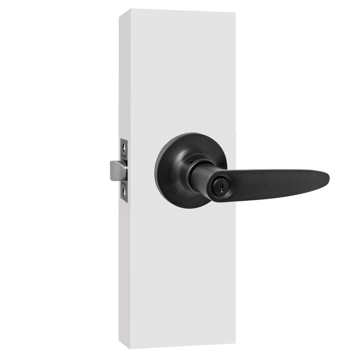 Cerradura para baño Negro mate Contempo Austral