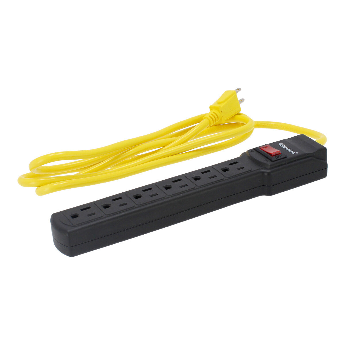 Multicontacto 6 contactos y supresor de picos a 110 Joules 1307 Sanelec