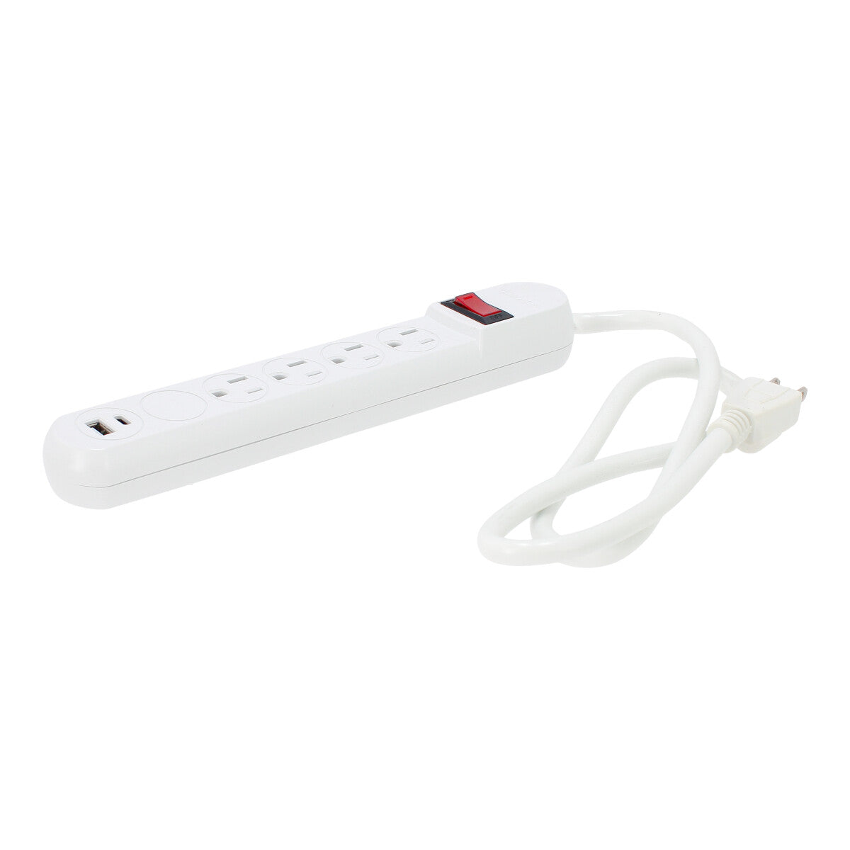 Multicontacto 4 contactos, 1 puerto USB y 1 puerto tipo C y supresor de picos a 110 Joules 1337 Sane