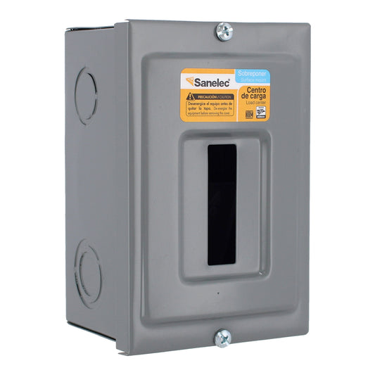 Centro de carga de 1 unidad 50 Amp de sobreponer 1486 Sanelec
