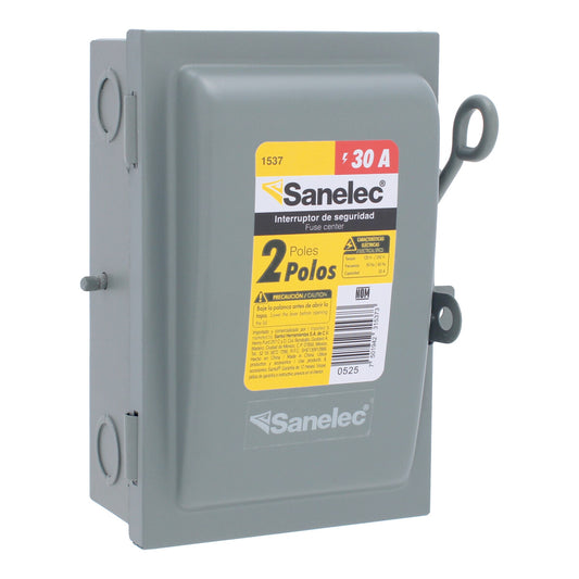 Interruptor de seguridad 2 polos 30 A 1537 Sanelec