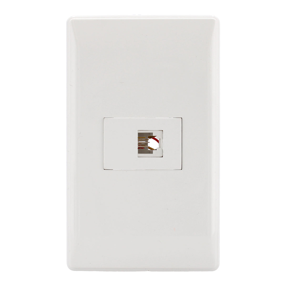Placa con toma para teléfono línea Italia 4276 Sanelec