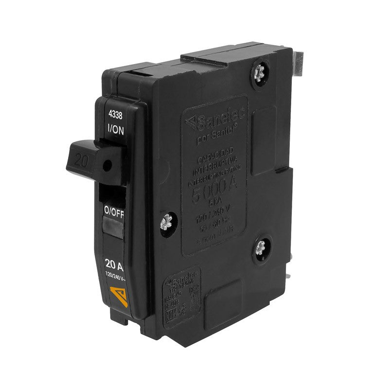Interruptor termomagnético de 1 polo 20 A 4338 Sanelec
