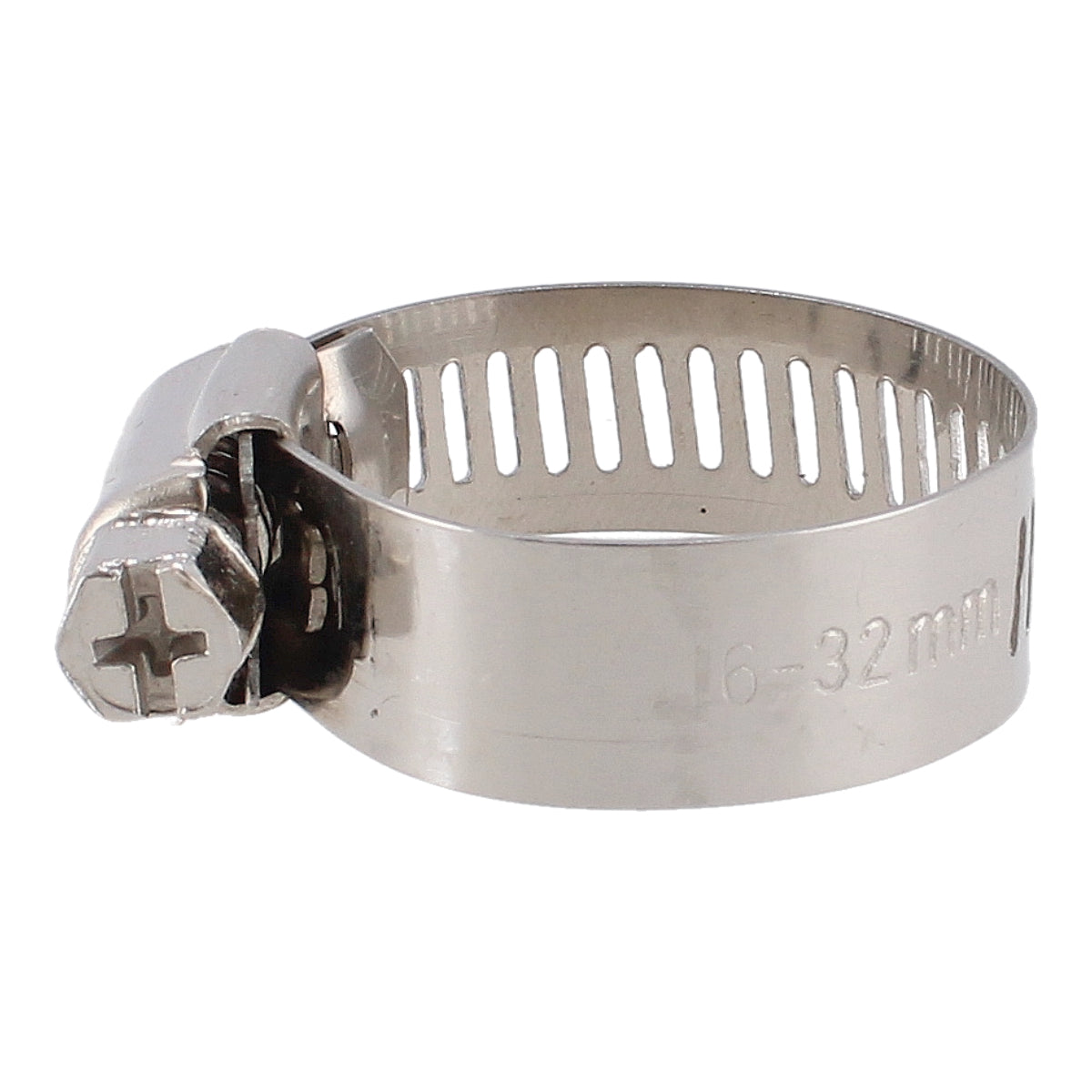 Abrazadera sin fin 5/8"-1 1/4" de acero inoxidable #12 7870 Sanelec