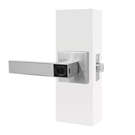 Cerradura de manija biométrica níquel satinado MX89803 Castelli Yale