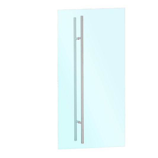 Jaladera tipo "H" 150 cm para puertas de cristal SH150 Axcent