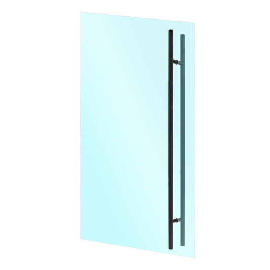 Jaladera tipo "H" 150 cm negra para puertas de cristal SH150N Axcent
