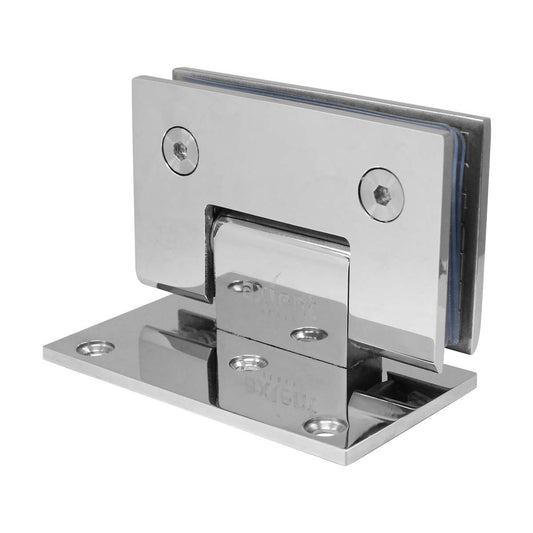 Bisagra muro a vidrio desfasada a 90° cromo SH310-C Axcent